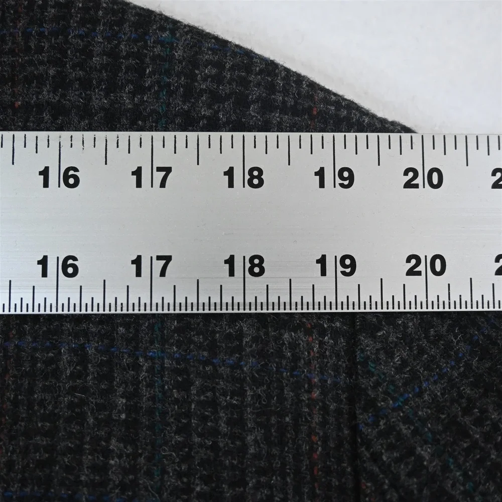 Vtg USA Made 44S Gray Check 100% Wool Tweed Mens Blazer Suit‎ Jacket Sport Coat